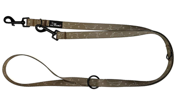 SMYCZ PRZEPINANA DLA PSA O DOGGY BROWN 200CM / 2CM