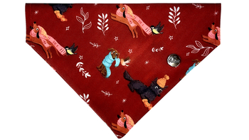 BANDANA NA OBROŻĘ DLA PSA WINTER WOOFS RÓŻNE ROZMIARY